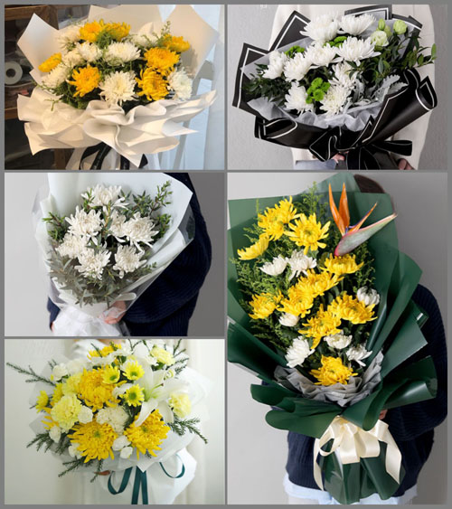 广东汕头市澄海区莲上镇竹林村白事花束代送